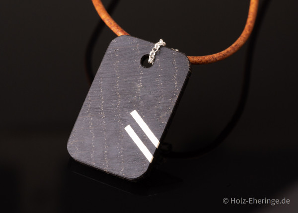 Holz Dog Tag mit Mooreiche